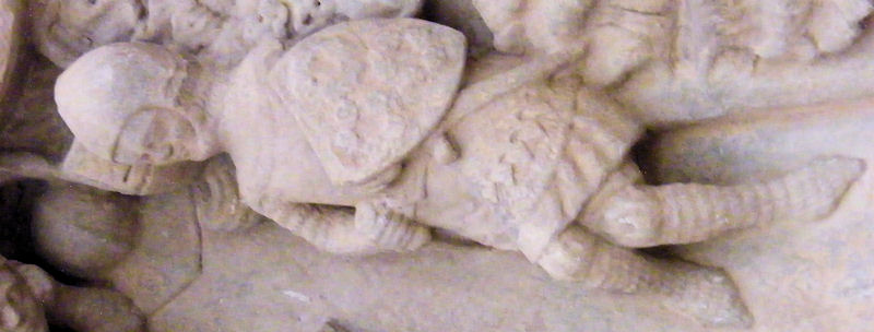 Germany Nienburg - St Marien and St Cyprian Margrave Thietmar died 978 and son Gero effigy 1350